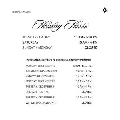 Holiday Hours 2024