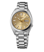 Seiko Automatic 5 Sport Stainless Steel Watch Gold Dial – Herzog