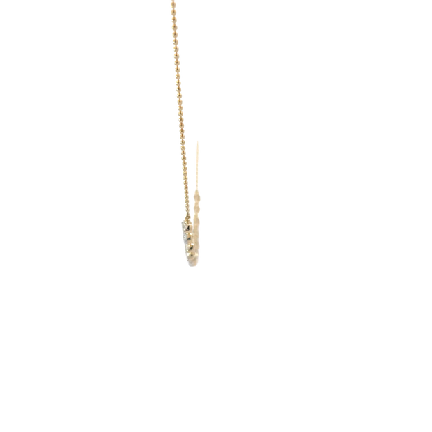 Yellow Gold Diamond Dangle Station Necklace
