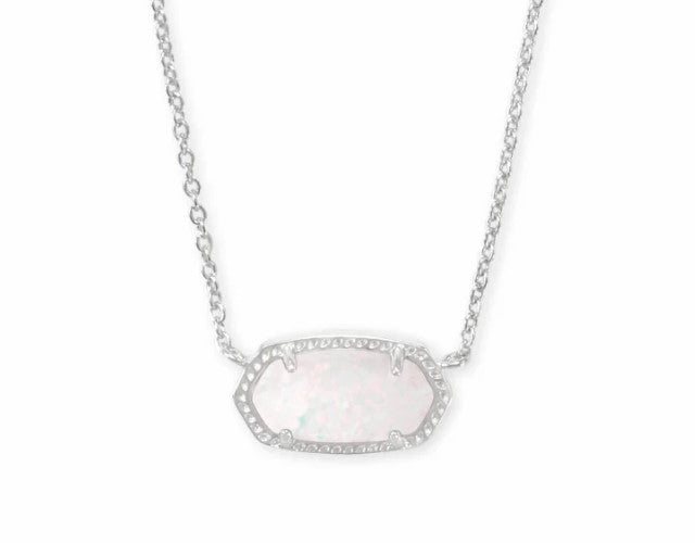 Kendra Scott Elisa White Kyocera Opal Necklace