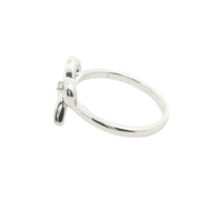 Bow Ring with Center Diamond