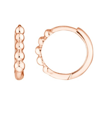 Beaded Mini Huggie Earrings