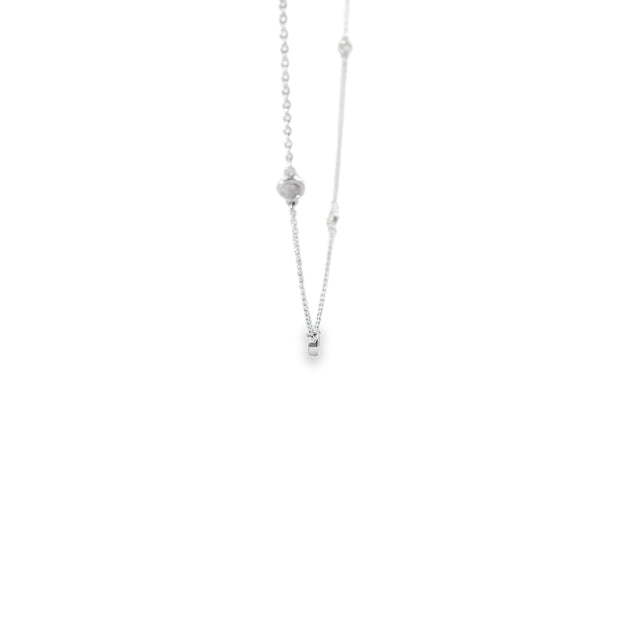 Diamond Bezel Station Necklace