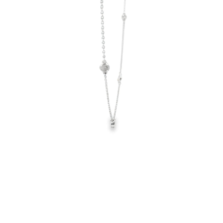 Diamond Bezel Station Necklace