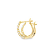 Scatter Pave Tapered Huggies