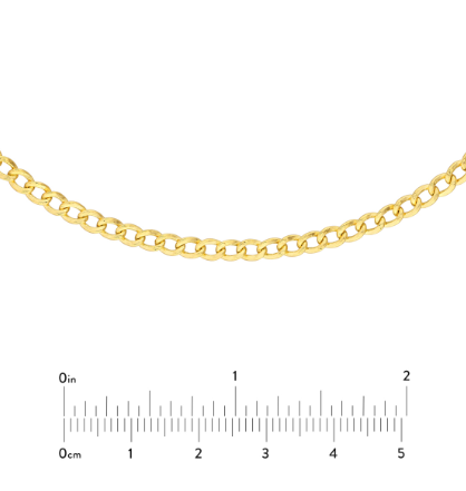 14 Karat Yellow Gold Curb Chain