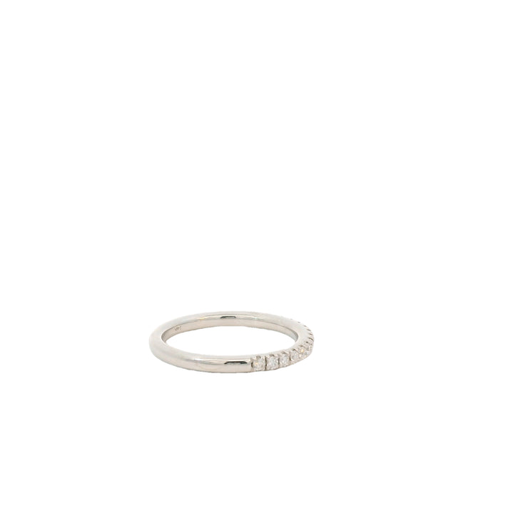 White Gold Prong Set Diamond Band