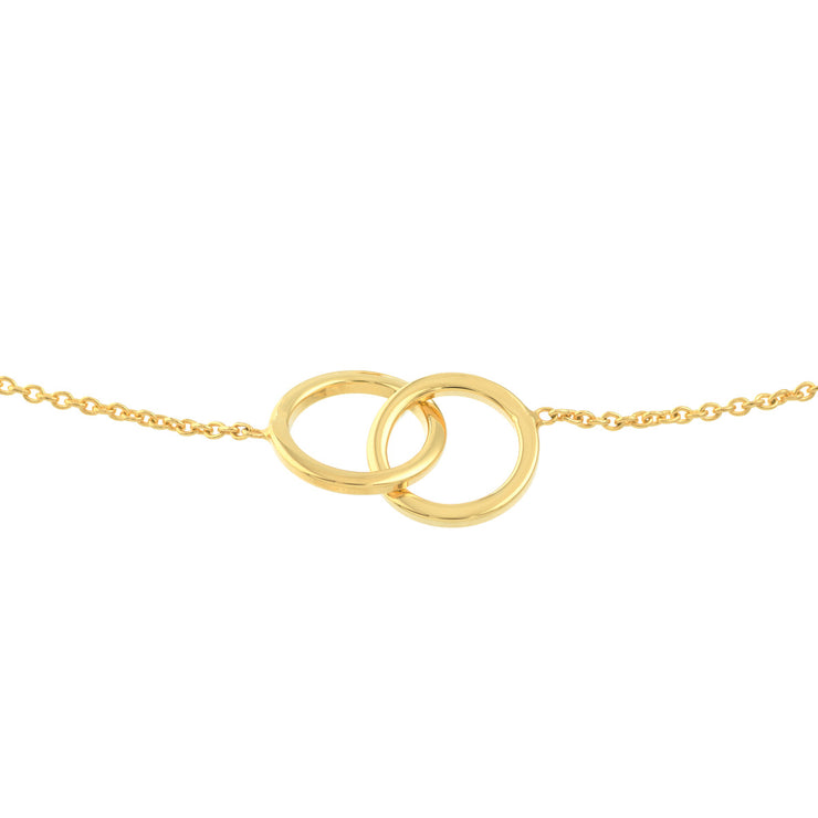 Interlocking Circles Charm Bracelet
