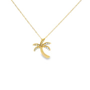 Diamond Palm Tree Pendant