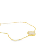 Mother of Pearl Clover Bracelet