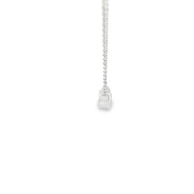 Diamond Bezel Set Solitaire Necklace