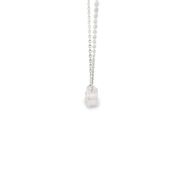 Diamond Bezel Set Solitaire Necklace