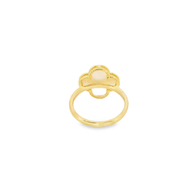 Mother Of Pearl Clover Ring
