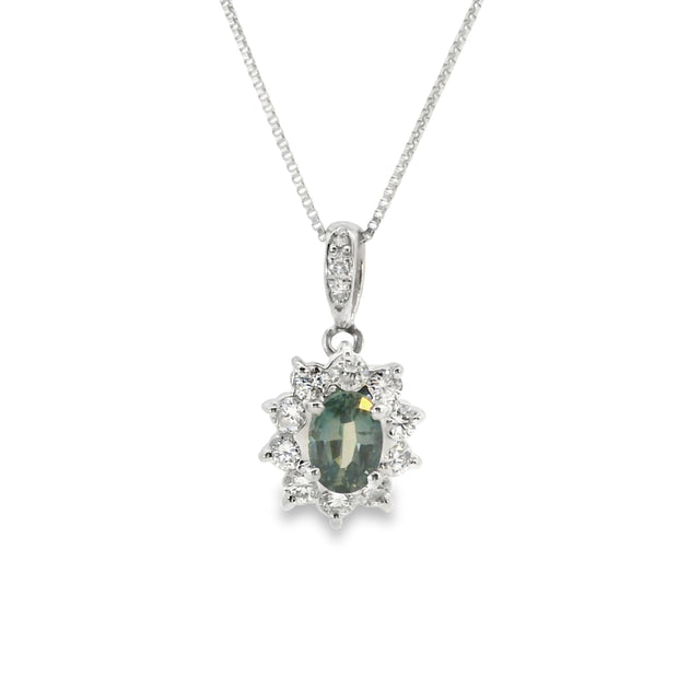 Alexandrite and Diamond Necklace