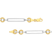Two Tone Open Link Necklace