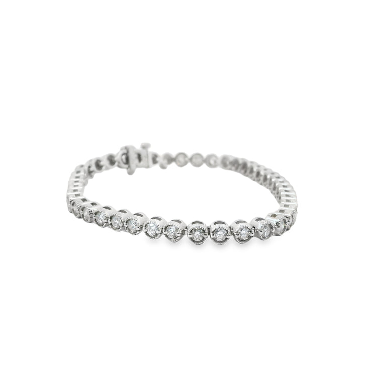 Diamond Bezel Tennis Bracelet