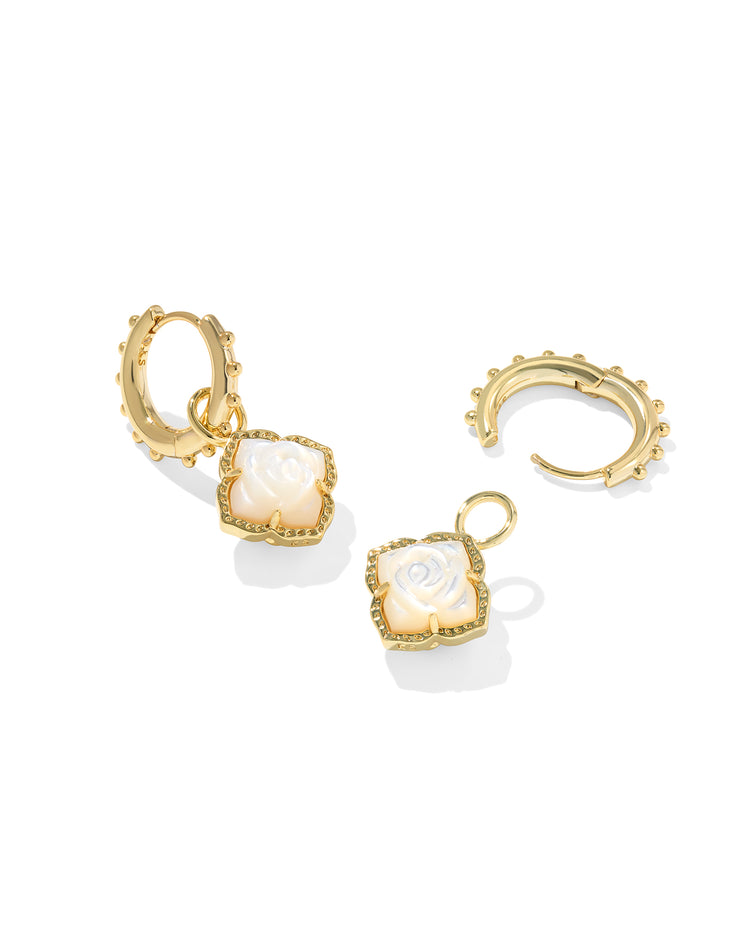 Kendra Scott Mallory Rose Huggie Earrings