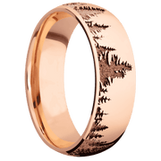18K Rose Gold + Polish Finish