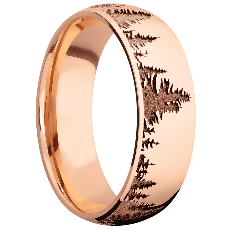 18K Rose Gold + Polish Finish