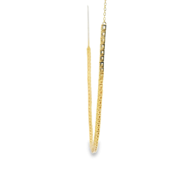 Diamond Cluster Bar Necklace
