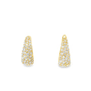 Scatter Pave Tapered Huggies