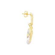 Two Tone Blue Topaz Earrings