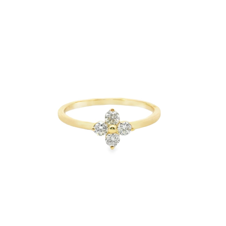 Diamond Clover Ring