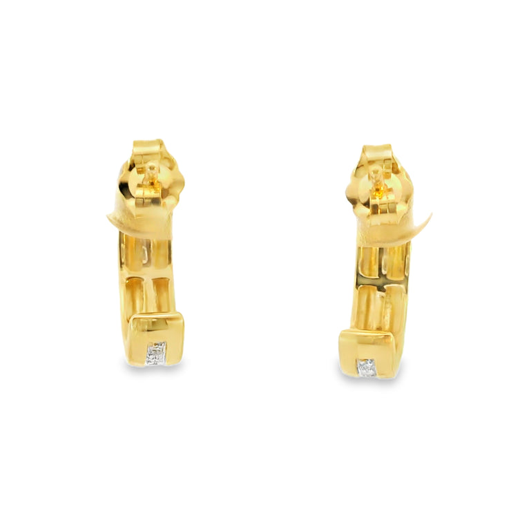 Channel Set Diamond Huggies