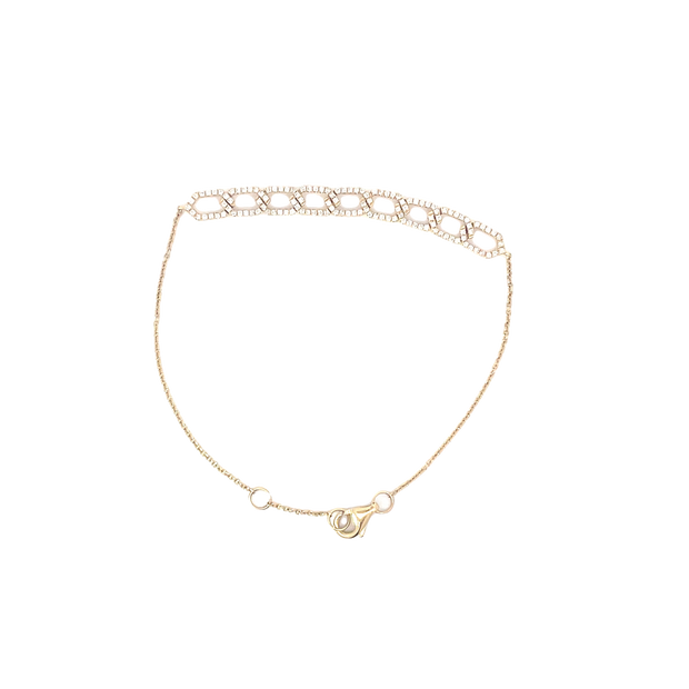 Yellow Gold Diamond Chain Bracelet