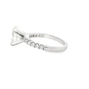 2 Carat Oval Lab Grown Engagement Ring