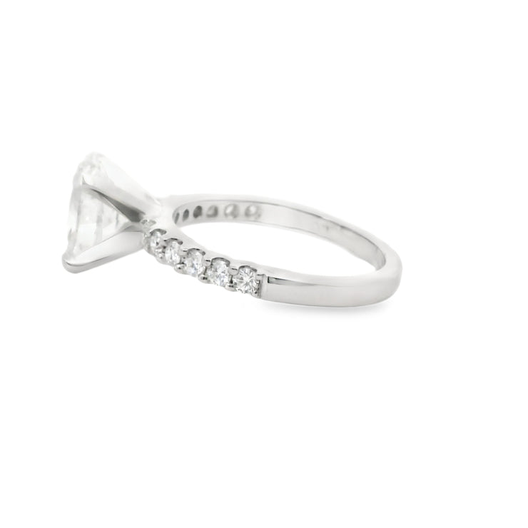 2 Carat Oval Lab Grown Engagement Ring