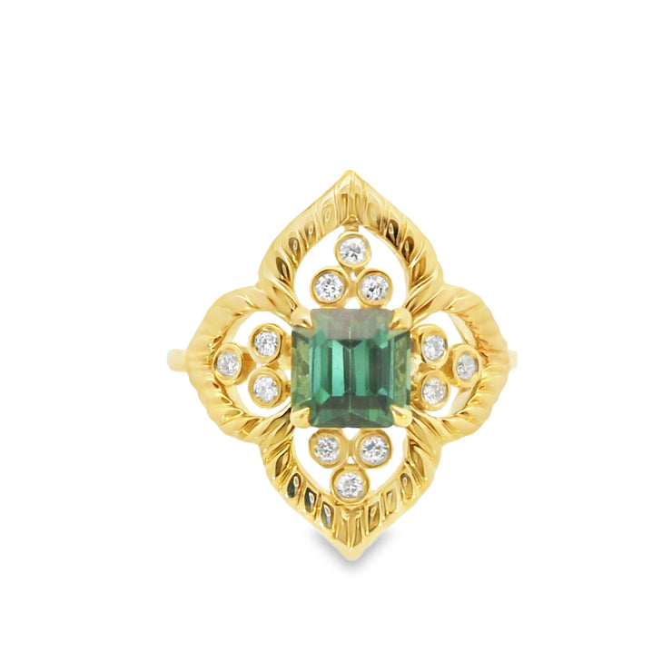 Mint Tourmaline Ring