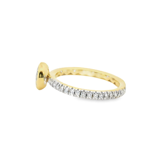 Diamond Pave Cluster Ring