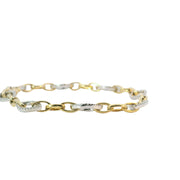 Diamond Pave Open Link Bracelet