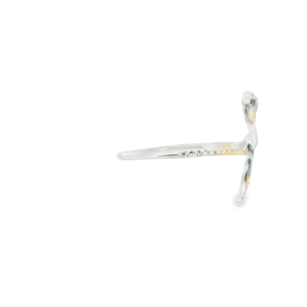 Diamond and Sapphire Snake Ring