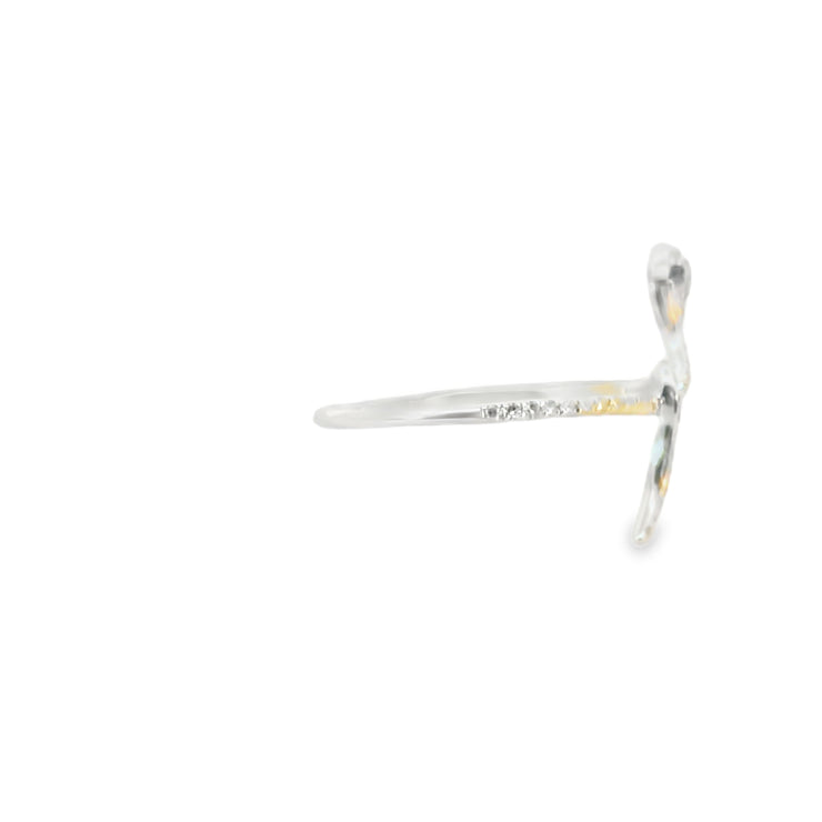 Diamond and Sapphire Snake Ring