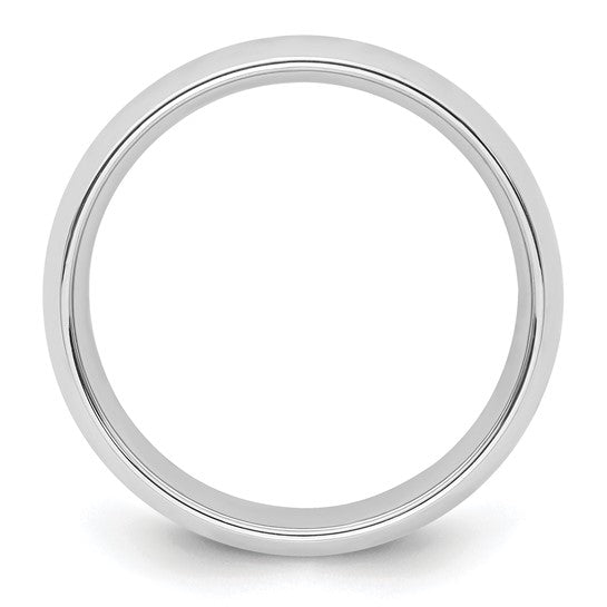 6mm White Gold Comfort Band