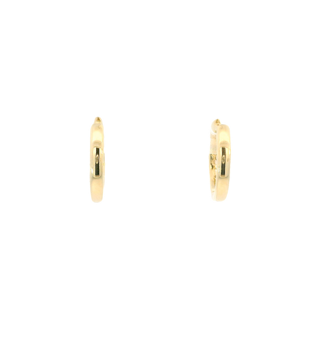 Yellow Gold Petite Diamond Huggies