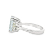 Aquamarine and Diamond Ring