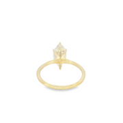 Yellow Gold Lab Grown Marquise Engagement Ring