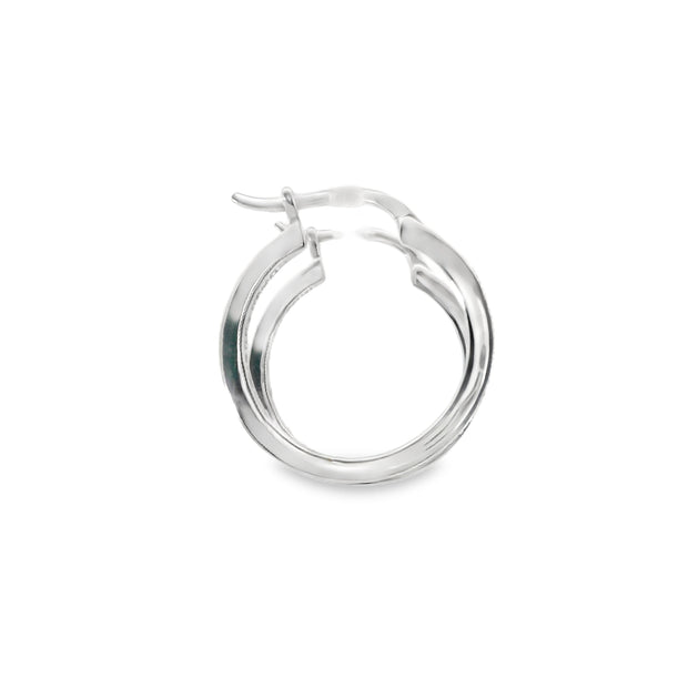 Diamond Inside Out Hoops