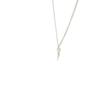 White Gold Cross  Necklace