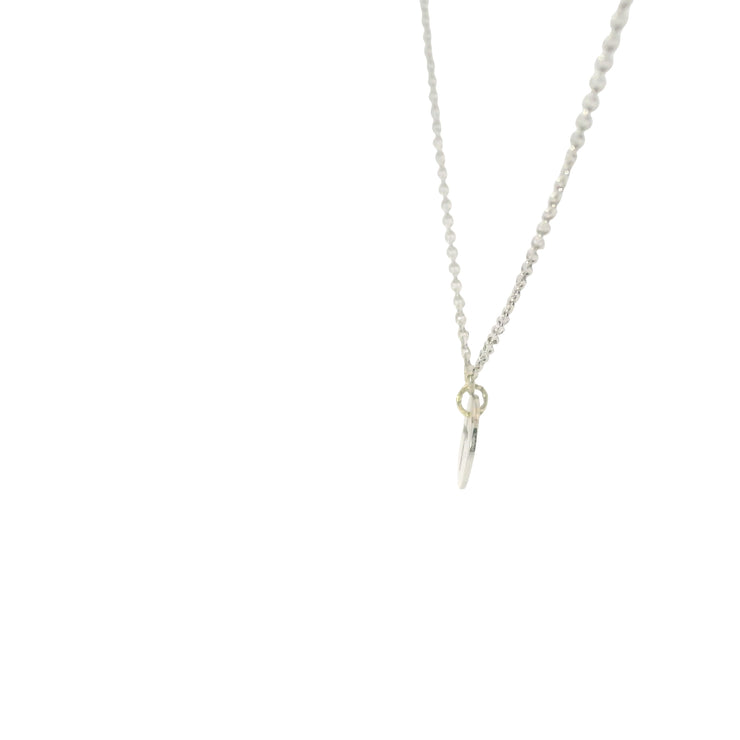 White Gold Cross  Necklace