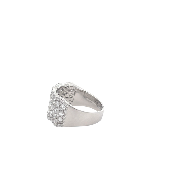 14 Karat White Gold Diamond Ring