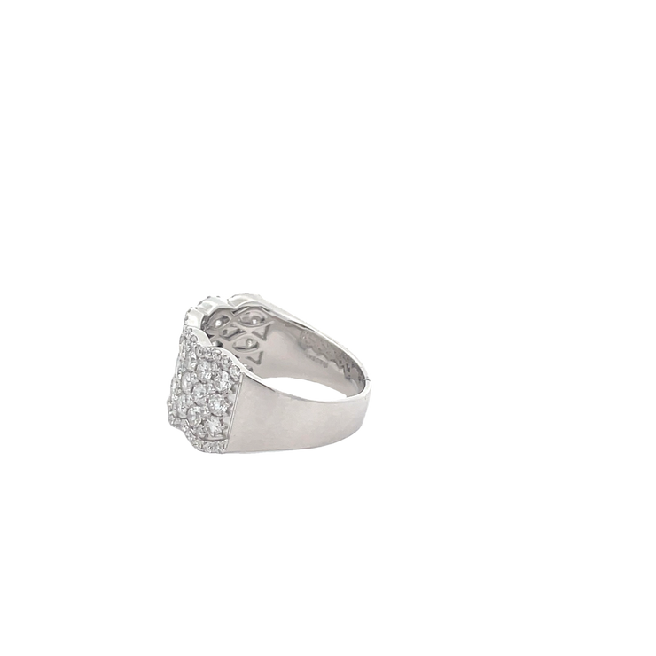 14 Karat White Gold Diamond Ring