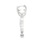 Aquamarine and Diamond Drop Earrings