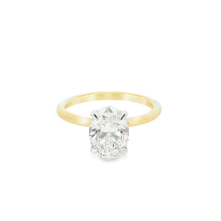 2.00 CT. Oval Lab Grown Diamond Engagement Ring