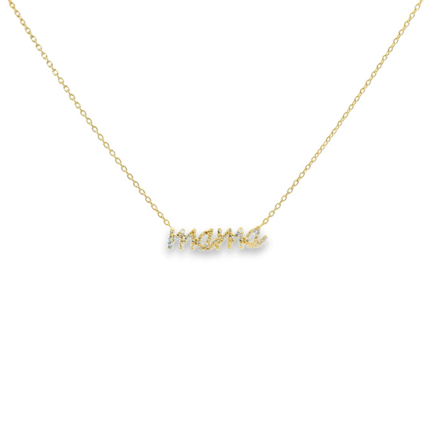Diamond Pave Mama Pendant
