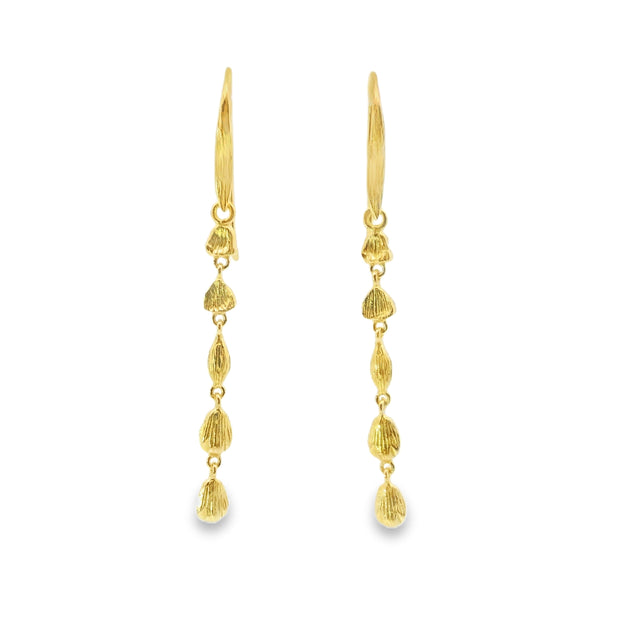 Vermeil Nugget Drop Earrings