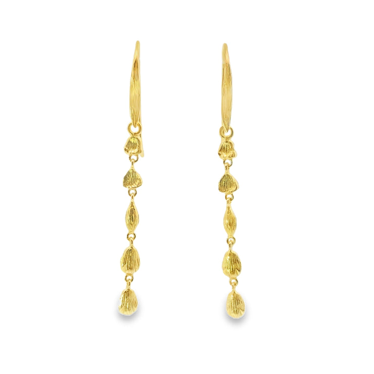 Vermeil Nugget Drop Earrings
